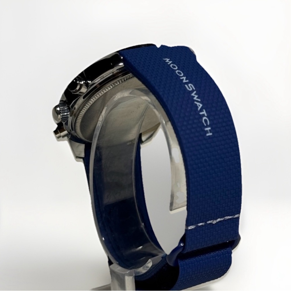 Modded Stainless Steel Moonswatch Mission to Earthphase - Moonshine Gold - Picture 4 of 7